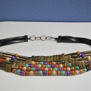 Vintage Boho Beaded and Metal Fun Fashion Belt
